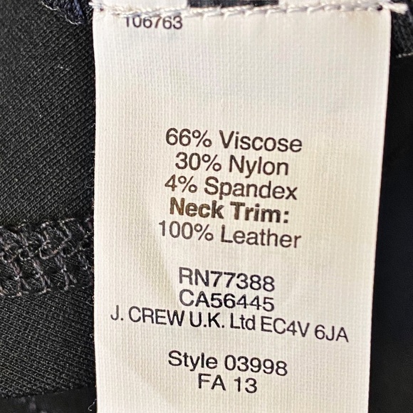 MADEWELL Black Fit & Flare Leather Trim Mini Dress, Size XS - Picture 9 of 16